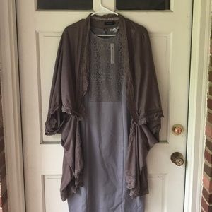 Crochet detailed statement cardigan